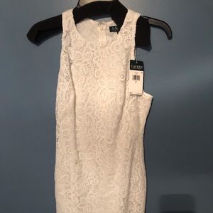 Ralph Lauren white lace dress